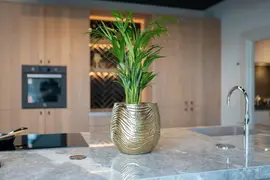 TS Collection bloempot marlie metaal 28x27cm gold - afbeelding 2