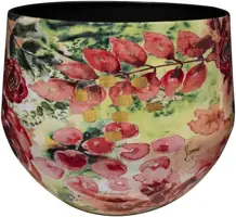 TS Collection bloempot  metaal 33x28cm roze rouge kopen?