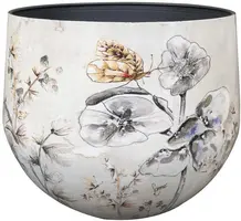 TS Collection bloempot moonlight meadow kunststof, metaal 28x25cm moonlight meadow - afbeelding 1