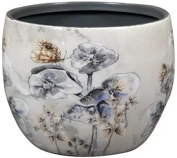 TS Collection bloempot moonlight meadow metaal 7x6cm 