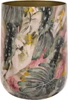 TS Collection bloempot mystery metaal 34x40cm monstera