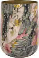 TS Collection bloempot mystery metaal 50x61cm monstera