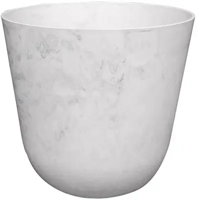 TS Collection Bloempot Palermo 13x12 cm Marble cloud - afbeelding 1