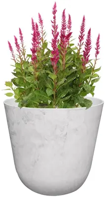 TS Collection Bloempot Palermo 17x15 cm Marble cloud - afbeelding 2