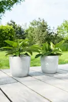 TS Collection Bloempot Palermo 19x17cm Marble cloud - afbeelding 4