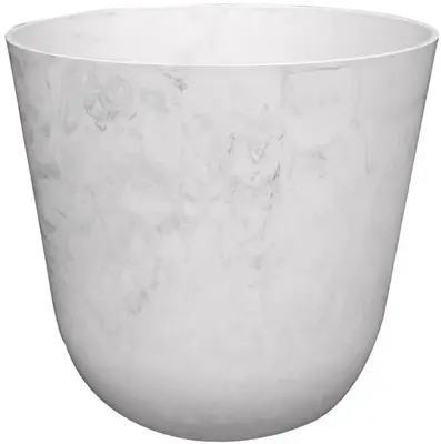 TS Collection Bloempot Palermo 19x17cm Marble cloud - afbeelding 1
