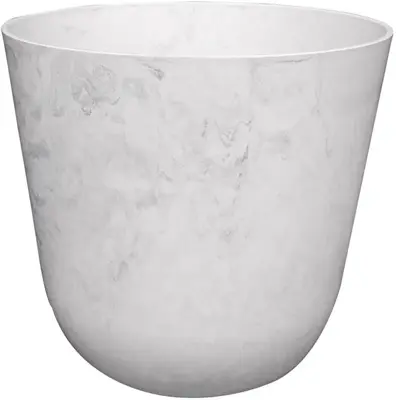 TS Collection Bloempot Palermo 23x22cm Marble cloud - afbeelding 1