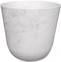 TS Collection Bloempot Palermo 27x25cm  Marble cloud - afbeelding 1