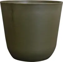 TS Collection bloempot palermo kunststof 13x12cm groen - afbeelding 1