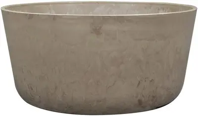 TS Collection bloempot palermo kunststof, steen 27x12cm clay - afbeelding 1