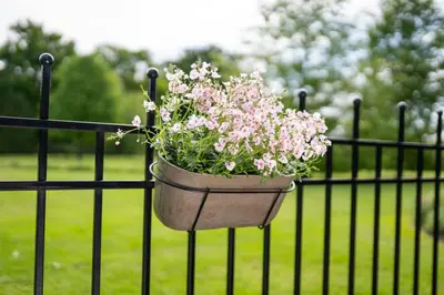 TS Collection bloempot palermo kunststof, steen 36x15cm clay - afbeelding 2