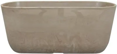 TS Collection bloempot palermo kunststof, steen 36x15cm clay - afbeelding 1