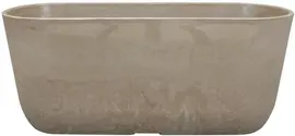 TS Collection bloempot palermo kunststof, steen 36x15cm clay - afbeelding 1