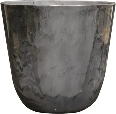 TS Collection bloempot palermo kunststof, steen 40x36cm marble grey