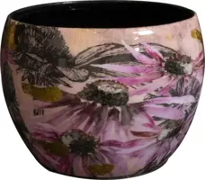TS Collection bloempot polly metaal 9x7cm pink