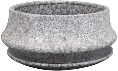 TS Collection bloempot riki keramiek 27x11cm stone