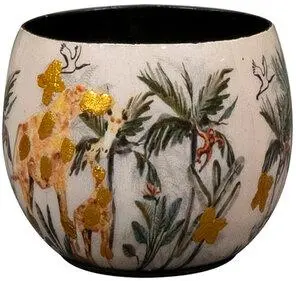 TS Collection bloempot safari dream metaal 7x6cm safari dream