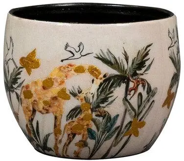 TS Collection bloempot safari dream metaal 9x7cm safari dream