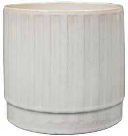 TS Collection bloempot sarien keramiek 10x10cm off white