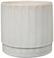 TS Collection bloempot sarien keramiek 21x19cm off white kopen?