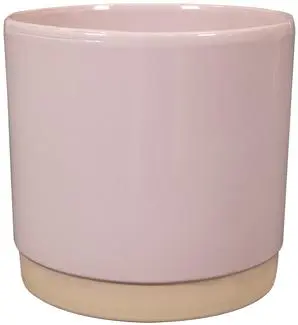 TS Collection bloempot saske keramiek 12x11cm pastelroze