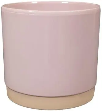 TS Collection bloempot saske keramiek 13x13cm pastelroze