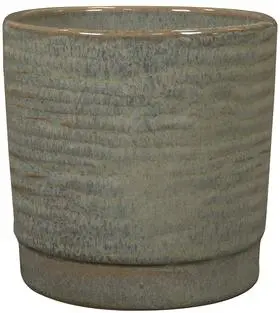 TS Collection bloempot siska keramiek 12x11cm sage