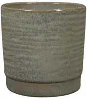 TS Collection bloempot siska keramiek 12x11cm sage - afbeelding 1