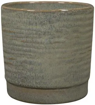 TS Collection bloempot siska keramiek 13x13cm sage - afbeelding 1