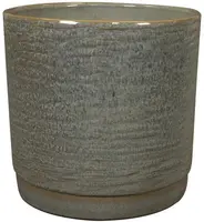 TS Collection bloempot siska keramiek 18x17cm sage - afbeelding 1