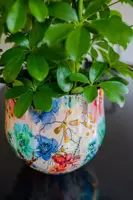 TS Collection bloempot sparkle metaal 28x25cm spring - afbeelding 3