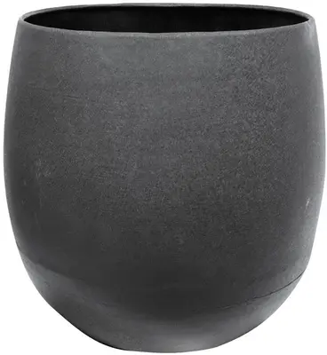 TS Collection Bloempot Stijn 22x21 cm Matzwart - afbeelding 1