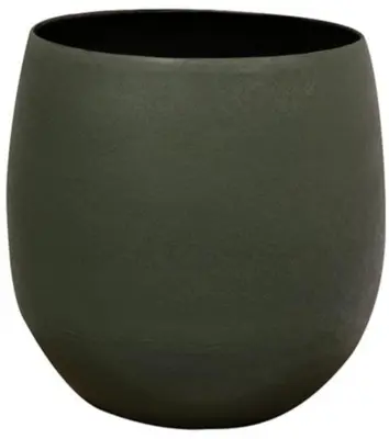 TS Collection Bloempot Stijn 28x27 cm Matgroen - afbeelding 1