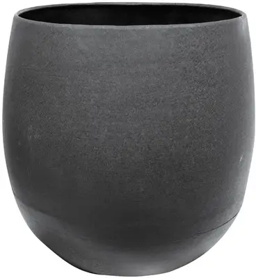 TS Collection Bloempot Stijn 28x27 cm Matzwart - afbeelding 1