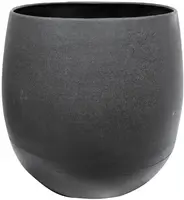 TS Collection Bloempot Stijn 28x27 cm Matzwart - afbeelding 1