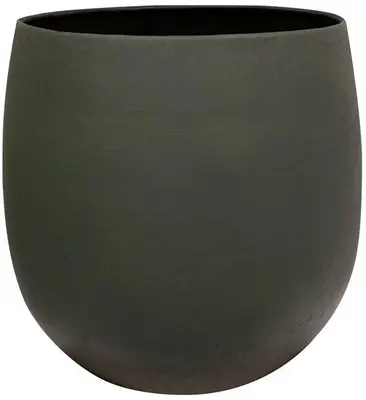 TS Collection Bloempot Stijn 36x34 cm Matgroen - afbeelding 1