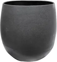 TS Collection Bloempot Stijn 36x34 cm Matzwart - afbeelding 1