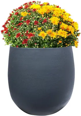 TS Collection Bloempot Stijn 58x56 cm Matblauw - afbeelding 2