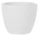 TS Collection bloempot sven keramiek 13x11cm wit - afbeelding 1