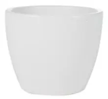 TS Collection bloempot sven keramiek 13x11cm wit - afbeelding 1