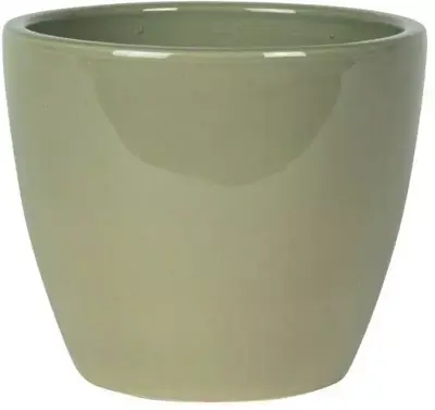 TS Collection bloempot sven keramiek 16x13cm mint - afbeelding 1