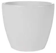 TS Collection bloempot sven keramiek 16x13cm wit - afbeelding 1