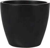 TS Collection bloempot sven keramiek 16x13cm zwart kopen?