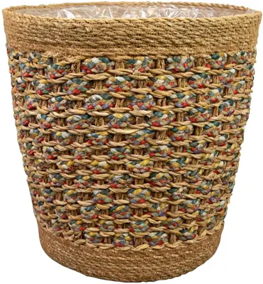 TS Collection bloempot  textiel 34x34cm coloured