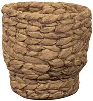 TS Collection bloempot zayn keramiek 14x14cm braid jute - afbeelding 1