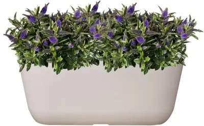 TS Collection Planter Palmero 35x16x15 cm Wit - afbeelding 2