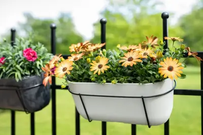 TS Collection Planter Palmero 35x16x15 cm Wit - afbeelding 3