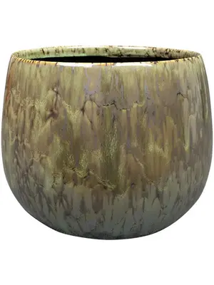 TS Collection pot Odile groen Ø24x19 cm keramiek