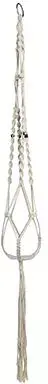 TS Collection Pothanger macrame ivoor 125cm - afbeelding 1