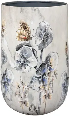 TS Collection vaas metaal, epoxy moonlight 15x23cm meadow